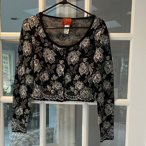 Vintage Jungle Kenzo Cropper Floral Sweeter Sz M EUC